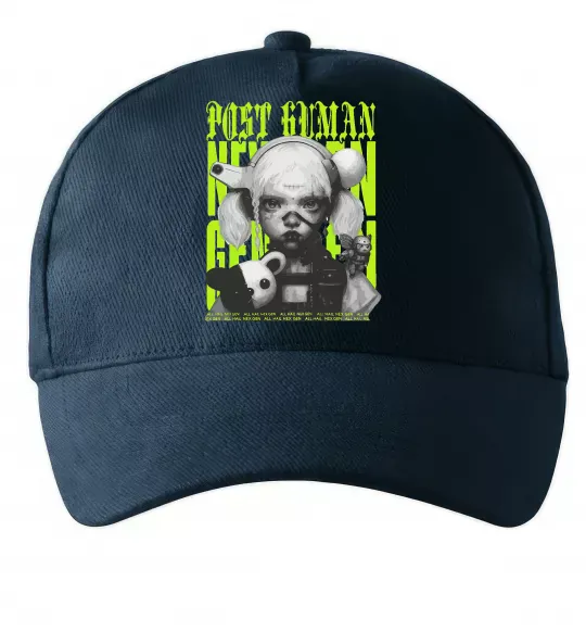 Кепка Post human Темно-синий фото