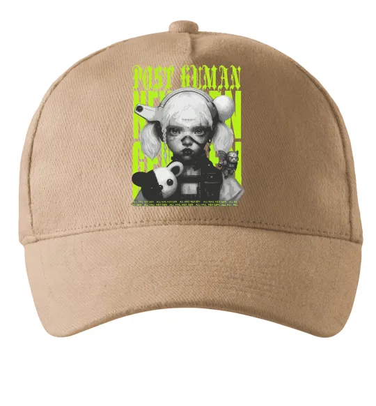 Кепка Post human Пісочний фото