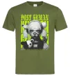 Чоловіча футболка Post human Оливковий фото