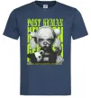 Чоловіча футболка Post human Темно-синій фото