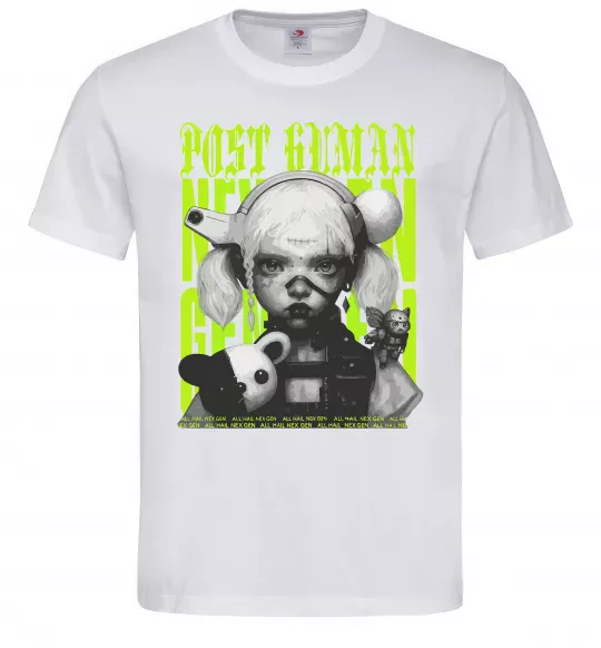 Чоловіча футболка Post human Білий фото