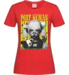 Жіноча футболка Post human Червоний фото