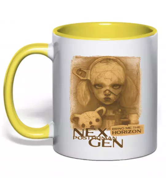 Чашка з кольоровою ручкою Nex Gen Сонячно жовтий фото