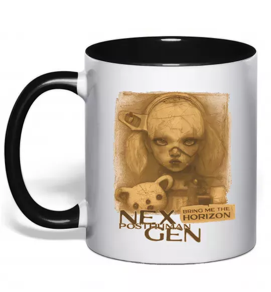 Чашка з кольоровою ручкою Nex Gen Чорний фото