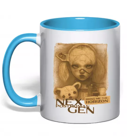 Чашка з кольоровою ручкою Nex Gen Блакитний фото