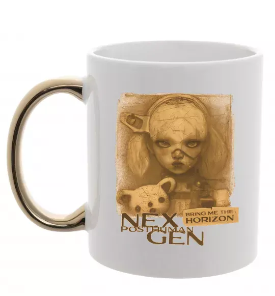 Чашка з кольоровою ручкою Nex Gen Золото фото