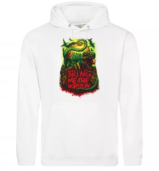Жіноча толстовка (худі) Dino Bring me the Horizon Білий фото