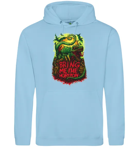 Жіноча толстовка (худі) Dino Bring me the Horizon Блакитний фото