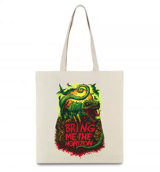 Еко-сумка Dino Bring me the Horizon Бежевий фото