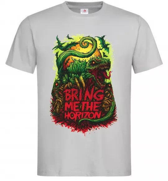 Чоловіча футболка Dino Bring me the Horizon Сірий фото