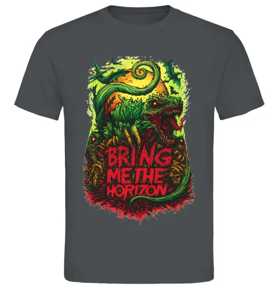 Чоловіча футболка Dino Bring me the Horizon Графіт фото