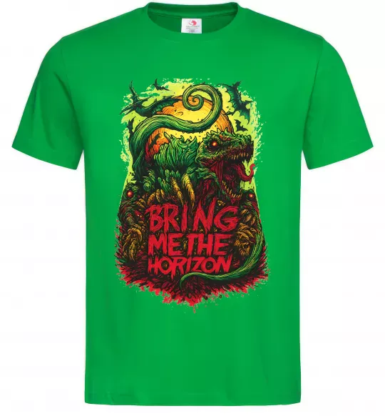 Чоловіча футболка Dino Bring me the Horizon Зелений фото
