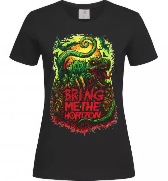 Жіноча футболка Dino Bring me the Horizon Чорний фото