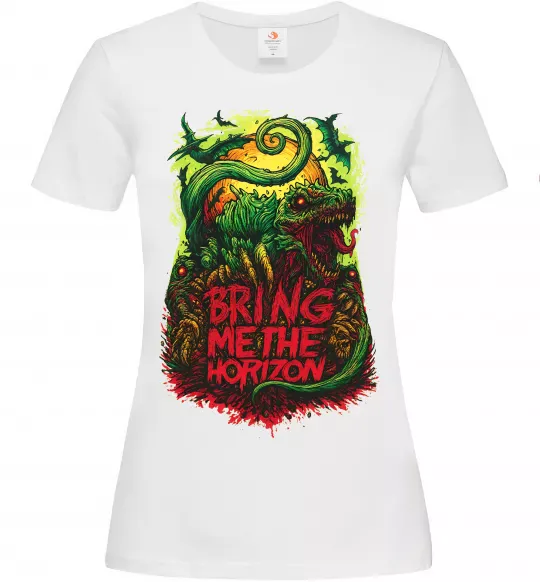 Жіноча футболка Dino Bring me the Horizon Білий фото