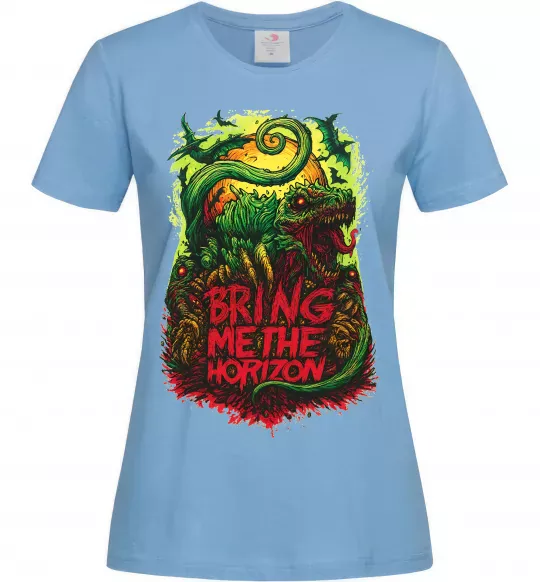 Жіноча футболка Dino Bring me the Horizon Блакитний фото