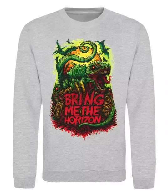 Світшот Dino Bring me the Horizon Сірий меланж фото