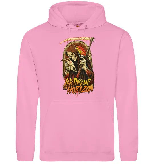 Женская толстовка (худи) Death Bring me the Horizon Розовый фото