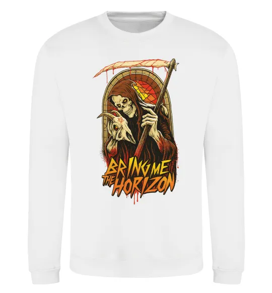 Світшот Death Bring me the Horizon Білий фото