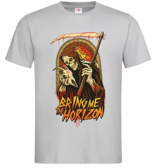 Чоловіча футболка Death Bring me the Horizon Сірий фото