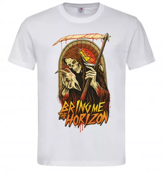 Чоловіча футболка Death Bring me the Horizon Білий фото
