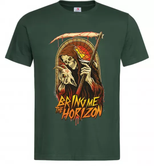 Чоловіча футболка Death Bring me the Horizon Темно-зелений фото