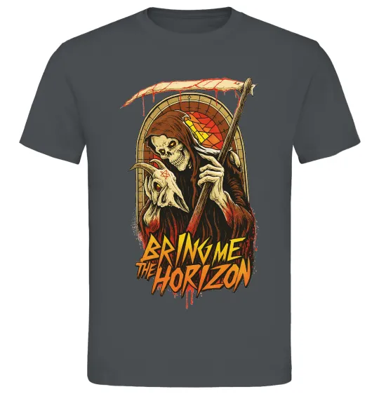 Чоловіча футболка Death Bring me the Horizon Графіт фото