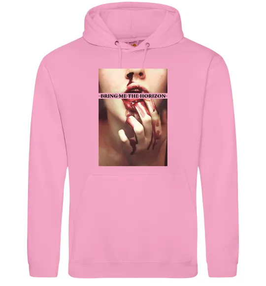 Женская толстовка (худи) Bring me the Horizon bloodlust Розовый фото
