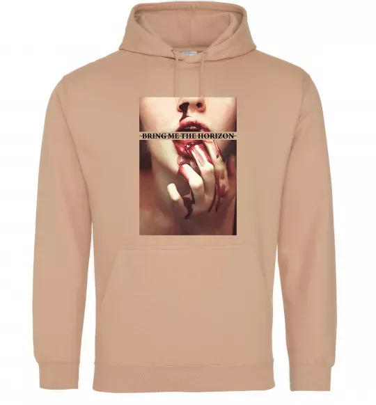 Жіноча толстовка (худі) Bring me the Horizon bloodlust Пісочний фото