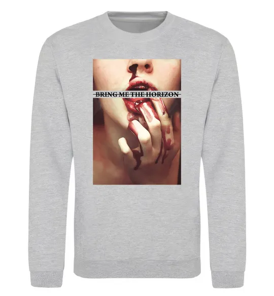 Світшот Bring me the Horizon bloodlust Сірий меланж фото