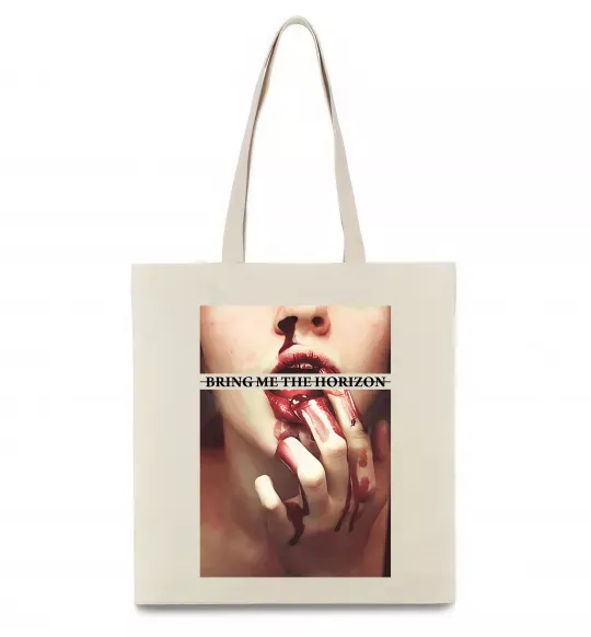 Эко-сумка Bring me the Horizon bloodlust Бежевый фото
