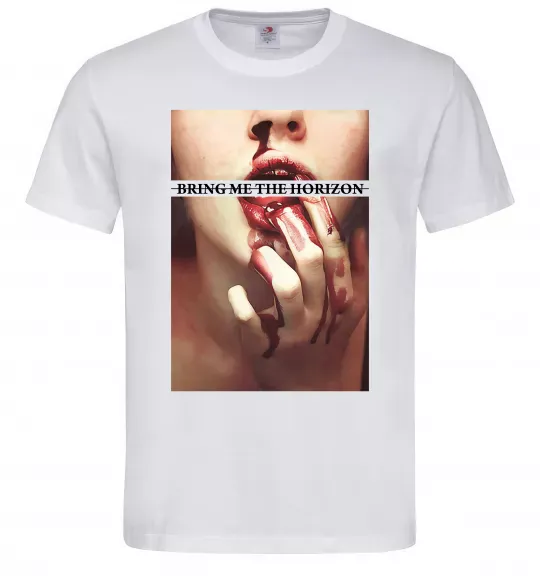 Мужская футболка Bring me the Horizon bloodlust Белый фото