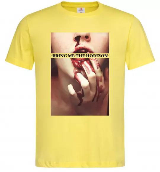 Мужская футболка Bring me the Horizon bloodlust Лимонный фото