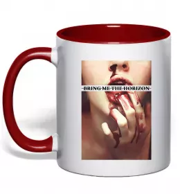 Чашка з кольоровою ручкою