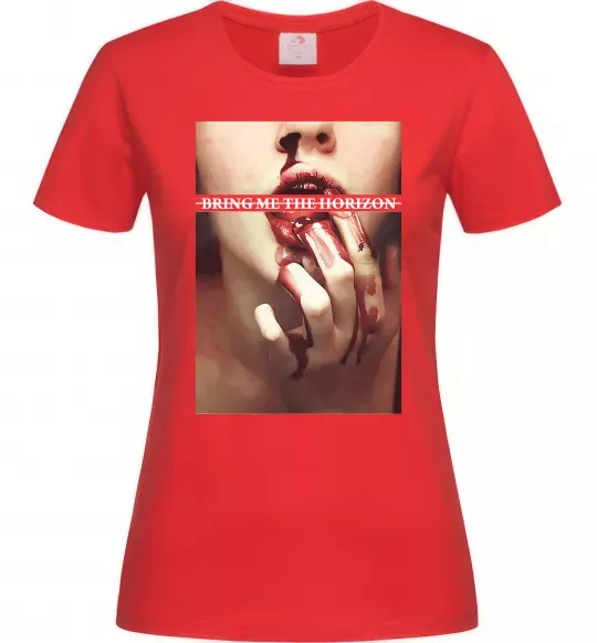 Жіноча футболка Bring me the Horizon bloodlust Червоний фото
