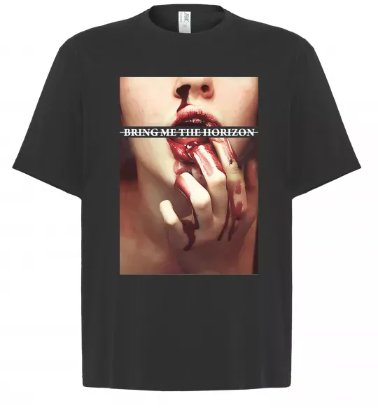 Футболка Оверсайз Bring me the Horizon bloodlust Чорний фото