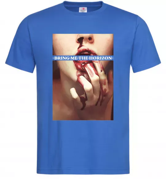 Мужская футболка Bring me the Horizon bloodlust Ярко-синий фото