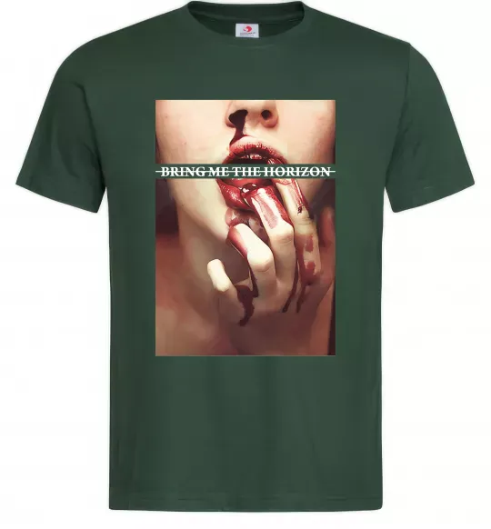 Мужская футболка Bring me the Horizon bloodlust Темно-зеленый фото