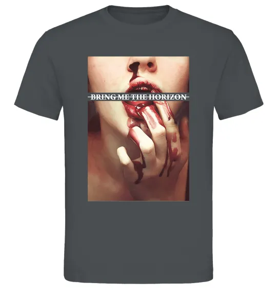 Мужская футболка Bring me the Horizon bloodlust Графит фото