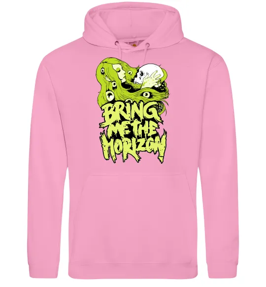 Мужская толстовка (худи) Bring me the Horizon toxic Розовый фото