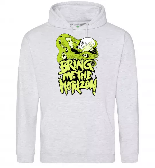 Жіноча толстовка (худі) Bring me the Horizon toxic Сірий меланж фото