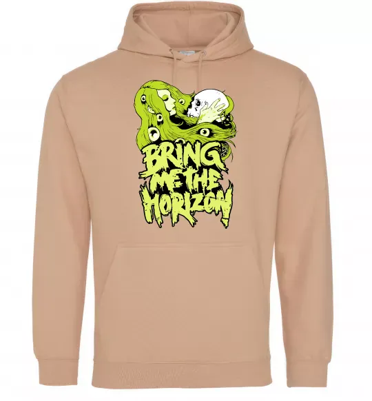 Жіноча толстовка (худі) Bring me the Horizon toxic Пісочний фото