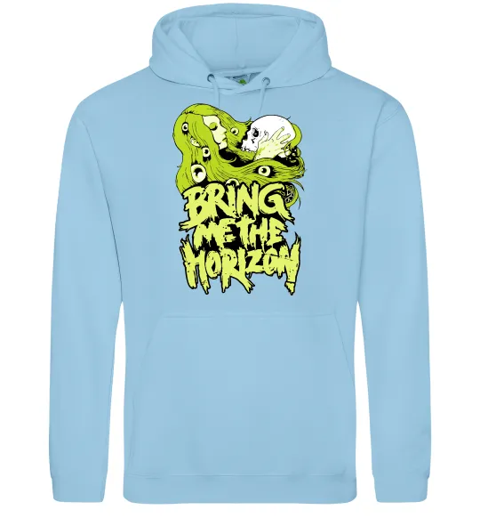 Женская толстовка (худи) Bring me the Horizon toxic Голубой фото