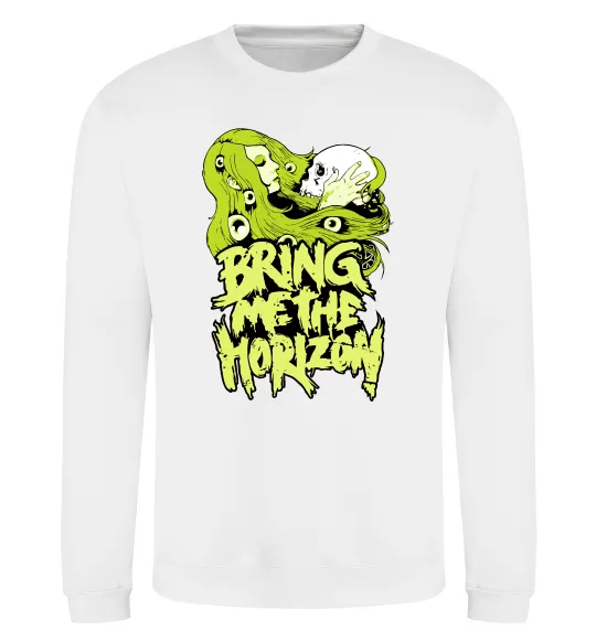 Світшот Bring me the Horizon toxic Білий фото