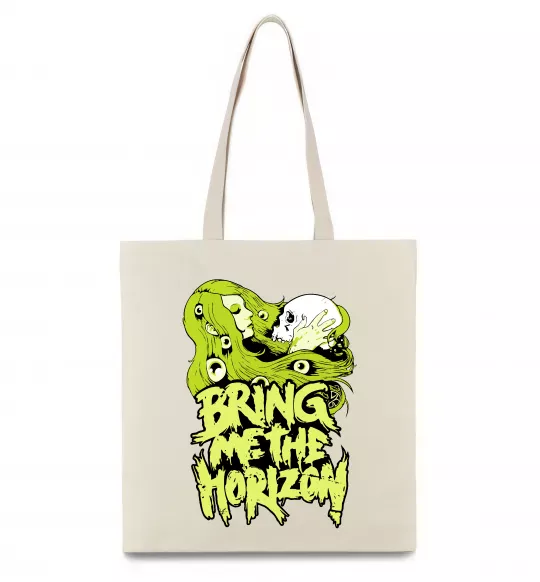 Эко-сумка Bring me the Horizon toxic Бежевый фото