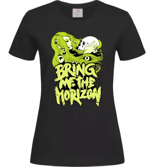 Жіноча футболка Bring me the Horizon toxic Чорний фото