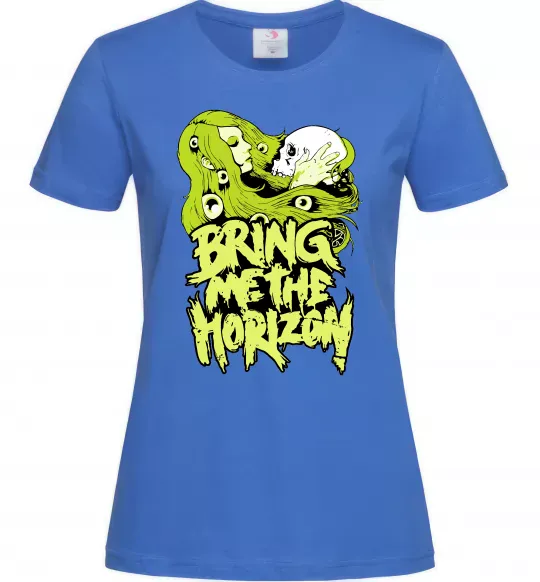 Жіноча футболка Bring me the Horizon toxic Яскраво-синій фото