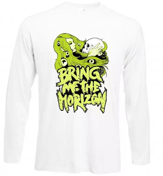 Лонгслив Bring me the Horizon toxic Белый фото