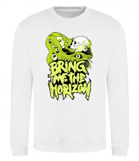 Свитшот Bring me the Horizon toxic Белый фото