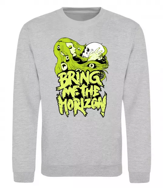 Свитшот Bring me the Horizon toxic Серый меланж фото