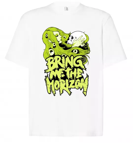 Футболка Оверсайз Bring me the Horizon toxic Белый фото